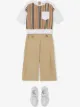 الصورة 2 من Burberry Kids تيشيرت مزين بخطوط