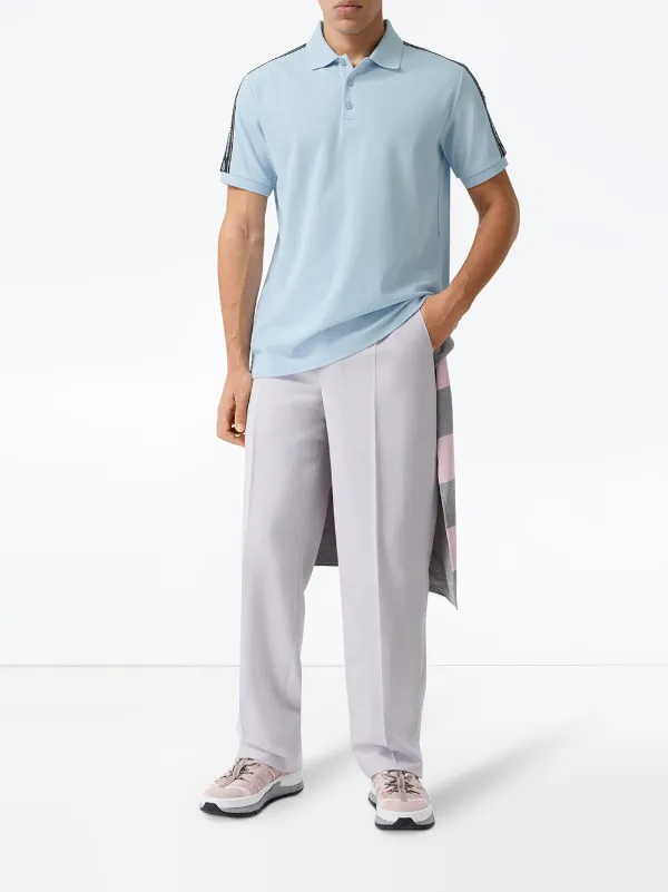 Burberry logo-tape Polo Shirt - Farfetch