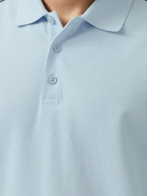 burberry logo tape polo shirt