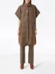 Burberry check-print buckle-detail cape