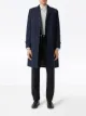 Burberry concealed-fastening single-breasted coat