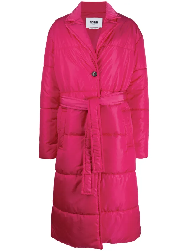 pink padded coat