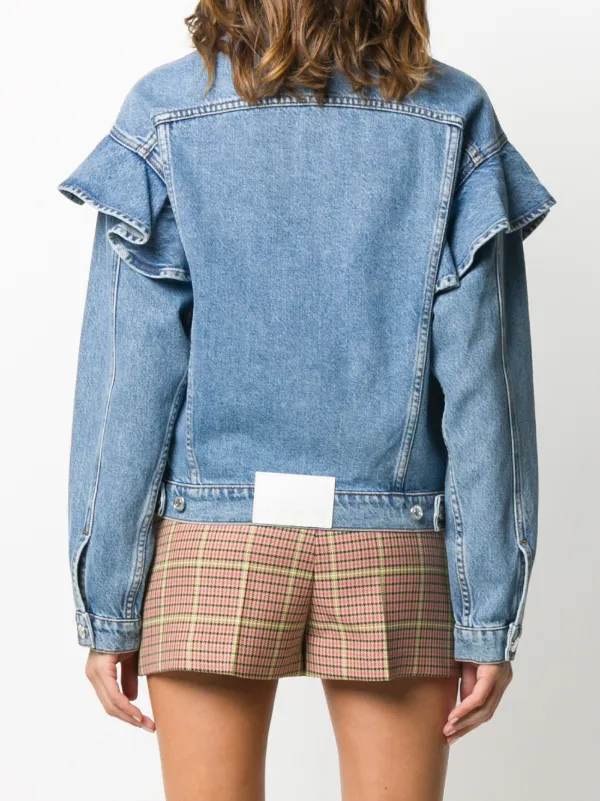 MSGM Ruffled Denim Jacket - Farfetch