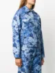 MSGM rose-print denim jacket