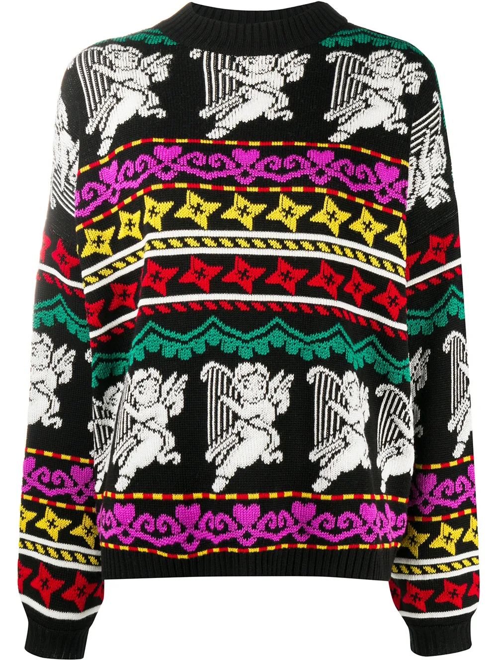MSGM Intarsia trui Zwart