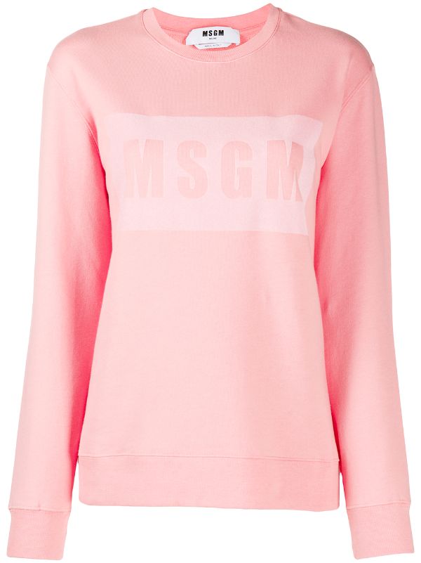 msgm pink sweatshirt