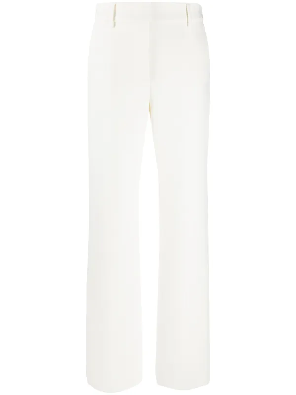 high waist straight trousers