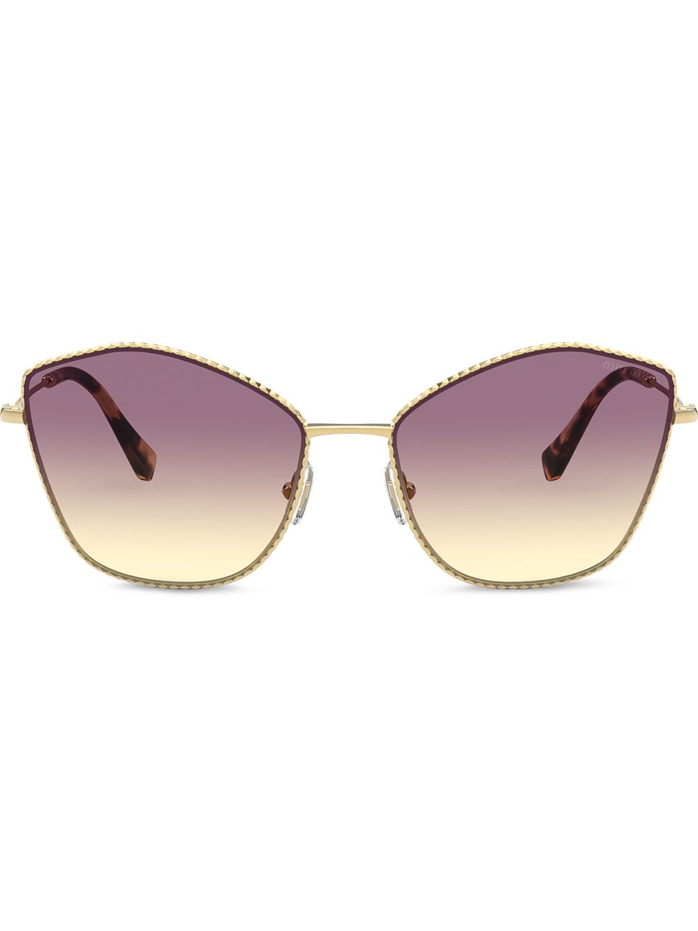 

Miu Miu Eyewear angular gradient sunglasses - Purple