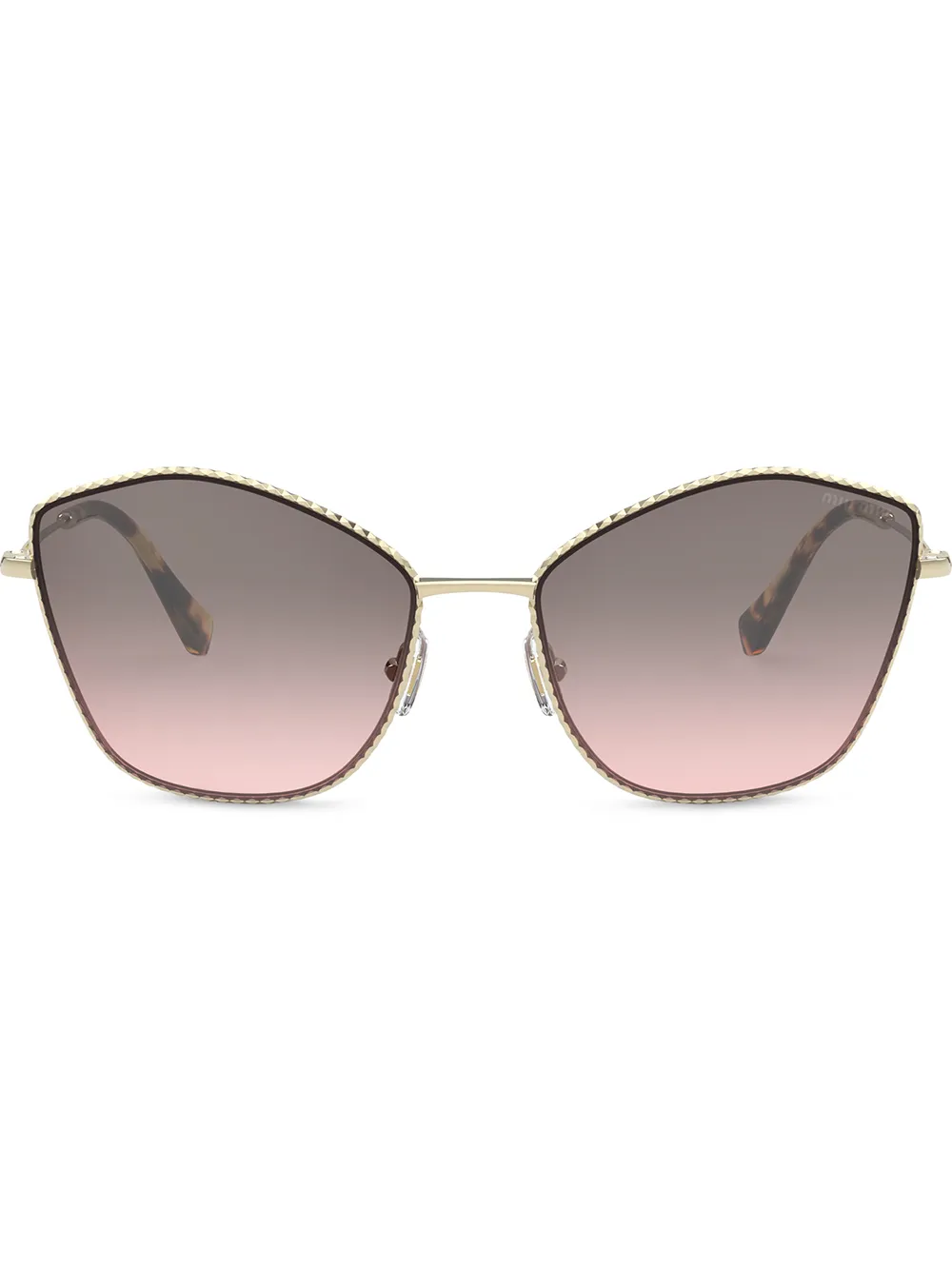 

Miu Miu Eyewear angular gradient sunglasses - Pink