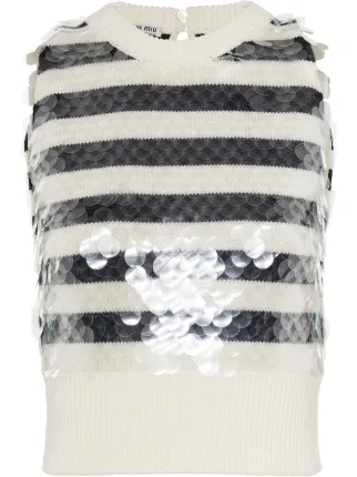 sequin sweater vest