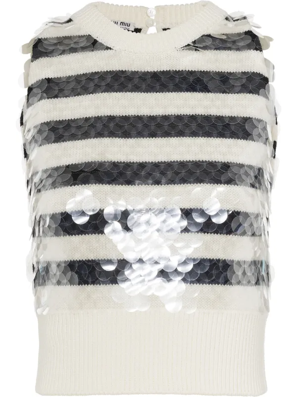 striped sweater vest