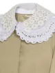 Miu Miu embroidered-collar trench coat