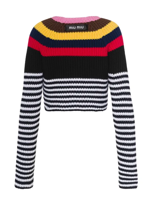 miu miu striped sweater