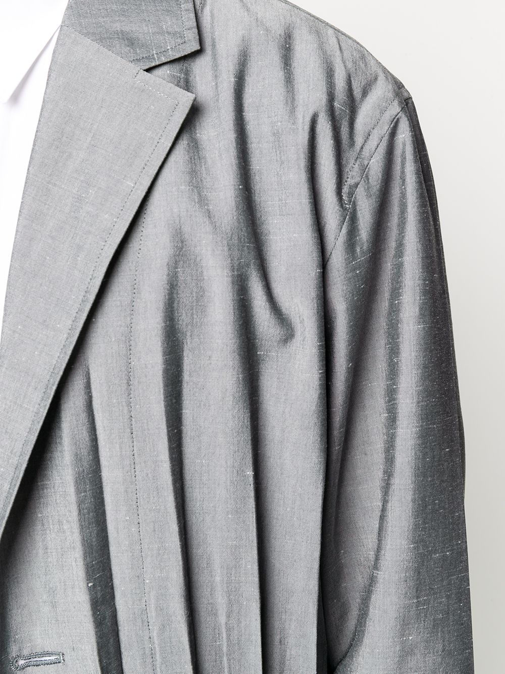 фото Issey miyake men pleated single-breasted blazer