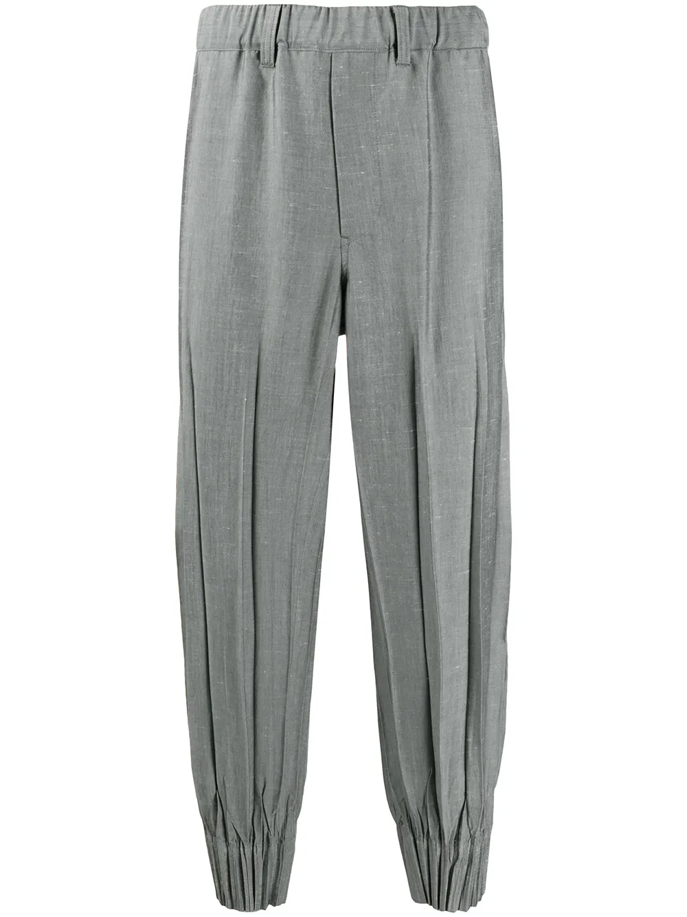 фото Issey miyake men pleated gathered ankles trousers