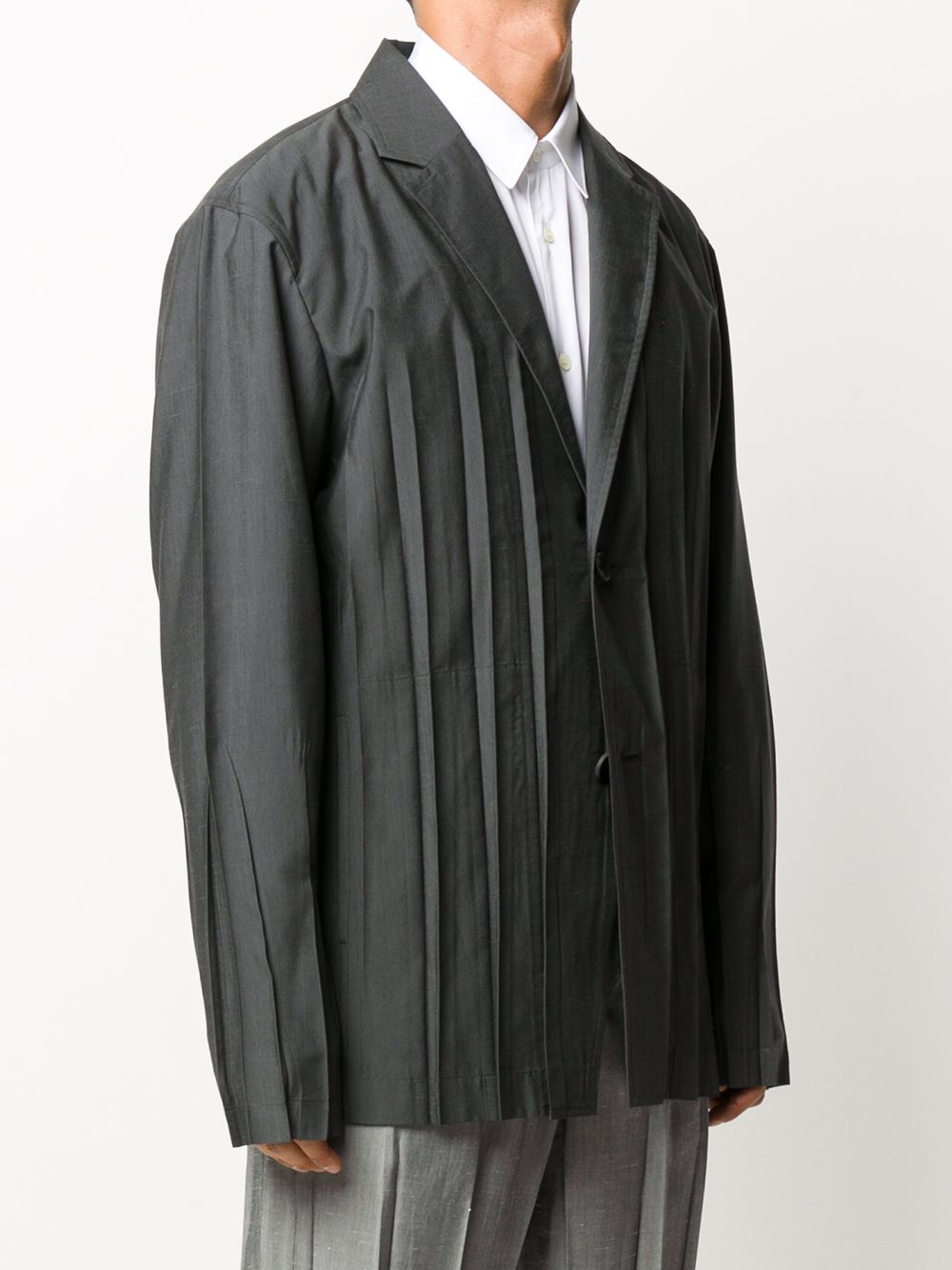 фото Issey miyake men pleated single-breasted blazer