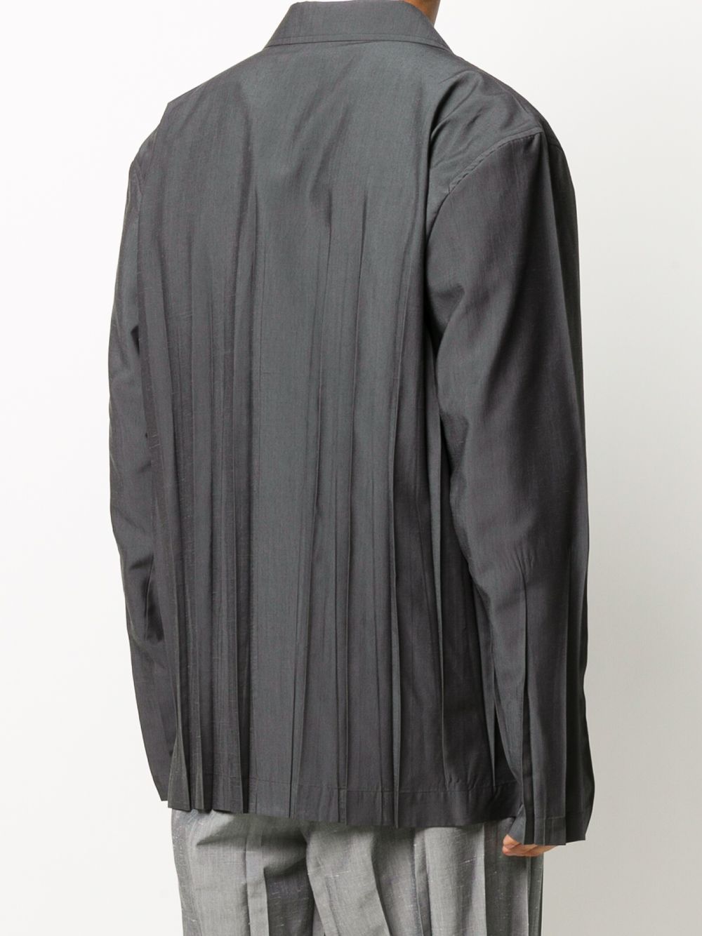 фото Issey miyake men pleated single-breasted blazer