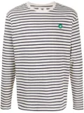 Wood Wood Mells striped long sleeved T-shirt - Neutrals