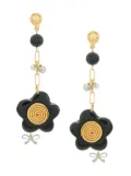 Amir Slama flower earrings - Black