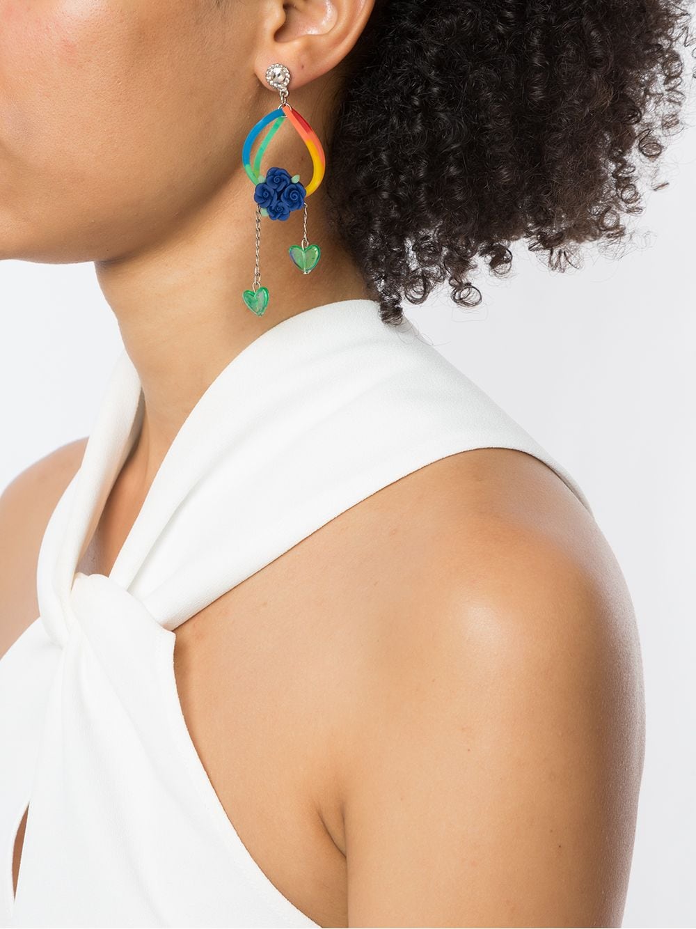 Shop Amir Slama Rainbow Earrings In Multicolour