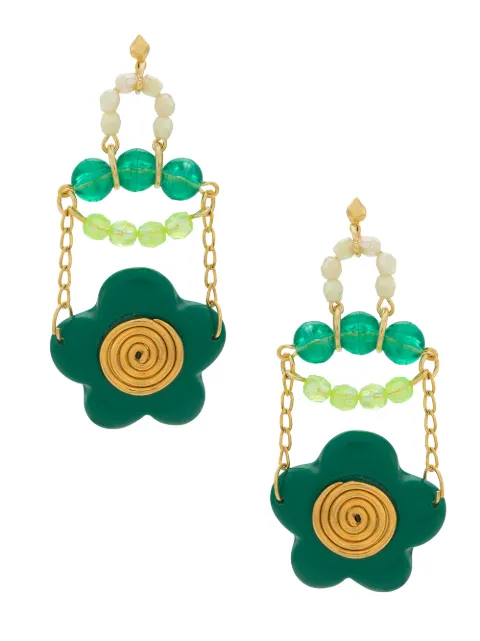 Amir Slama flower earrings