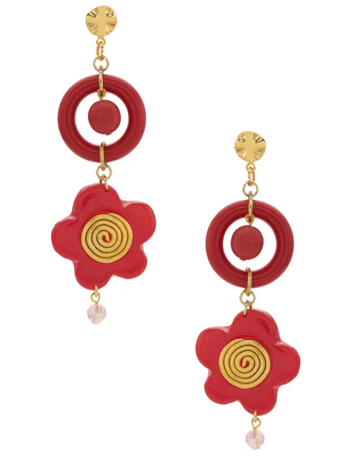 Amir Slama flower earrings