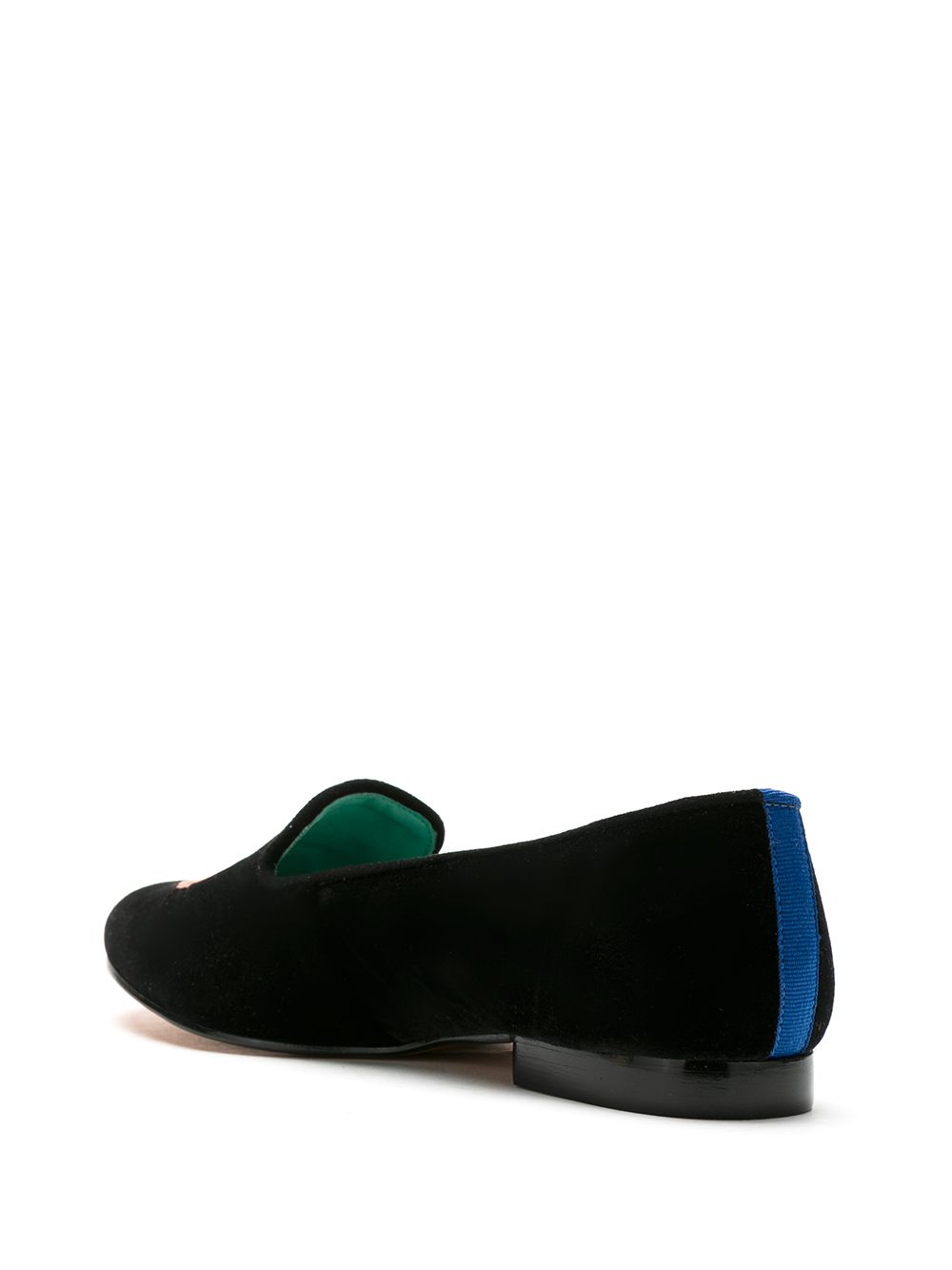 фото Blue bird shoes loafer monkey veludo preto