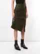 Sacai slit-detail midi skirt