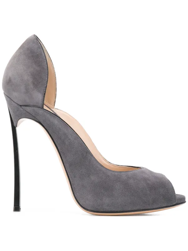 casadei peep toe pumps