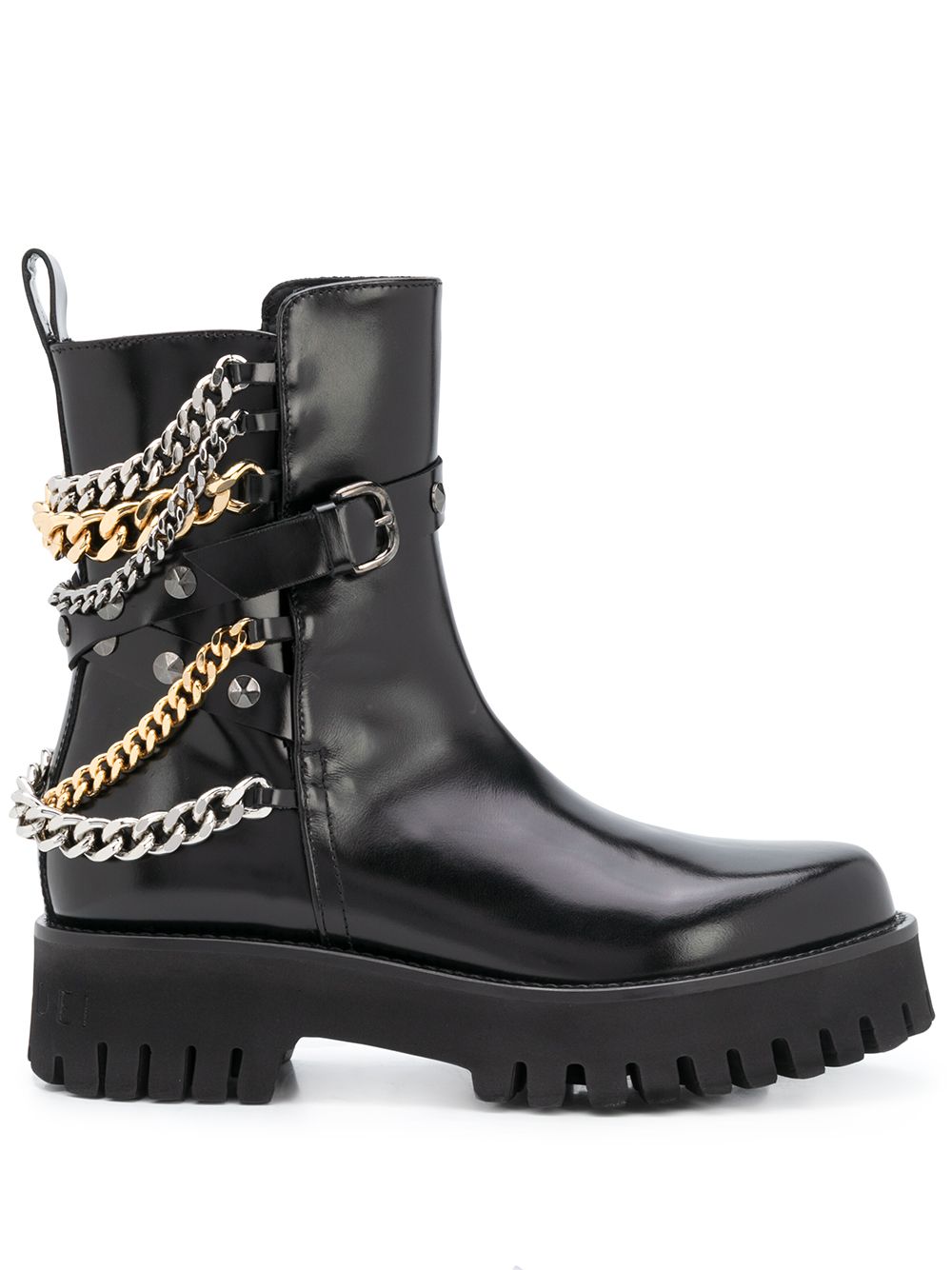 Casadei chain embellished ankle boots 