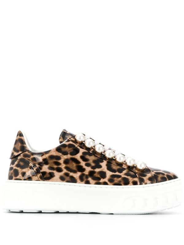 leopard low top sneakers