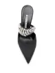 Manolo Blahnik crystal-embellished mules