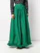 MSGM ruffle-hem long skirt