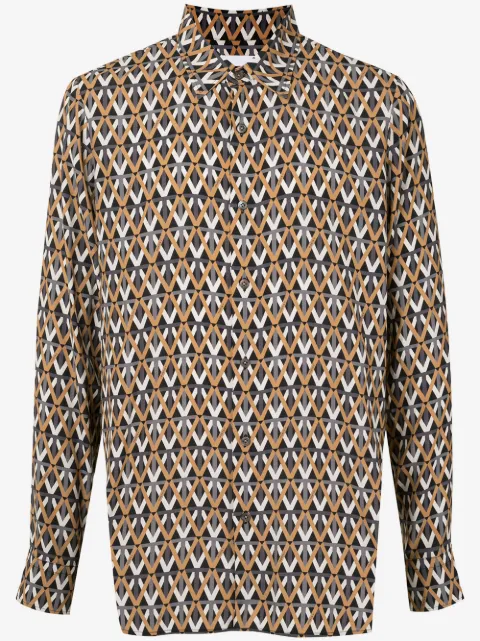 Ports V camisa con estampado geométrico