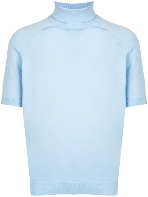 Ports V short sleeve turtle neck sweater