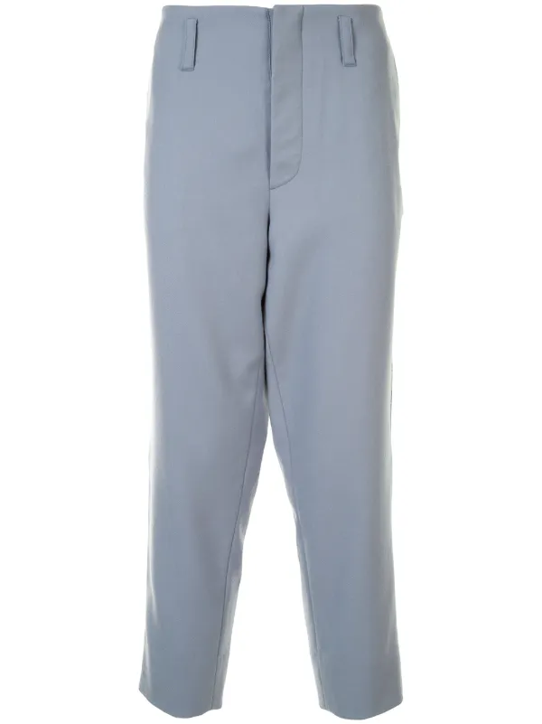 blue side stripe trousers