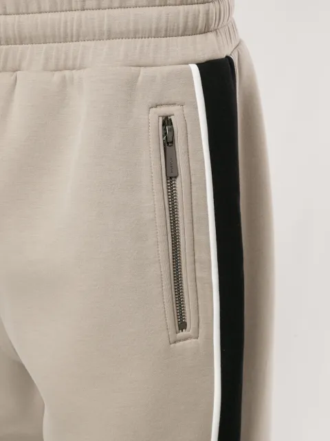 panelled track pants with elasticated drawstring waist