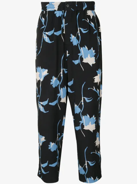 Ports V pantalones capri con estampado floral
