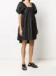 Cecilie Bahnsen vestido acampanado de manga farol