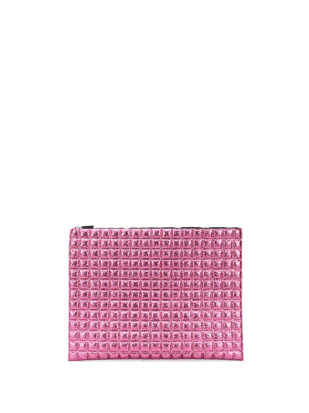 No Ka' Oi клатч с эффектом металлик на молнии