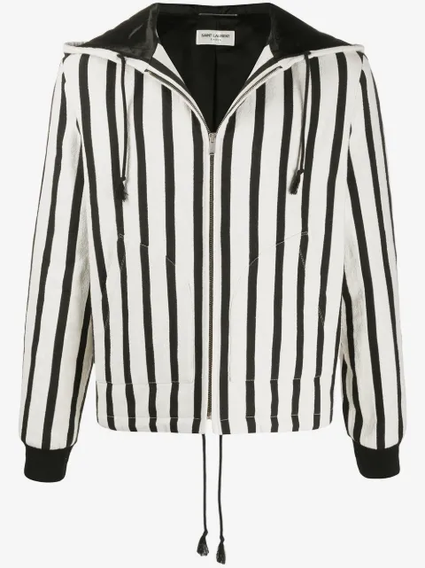 Saint Laurent 直条纹连帽衫