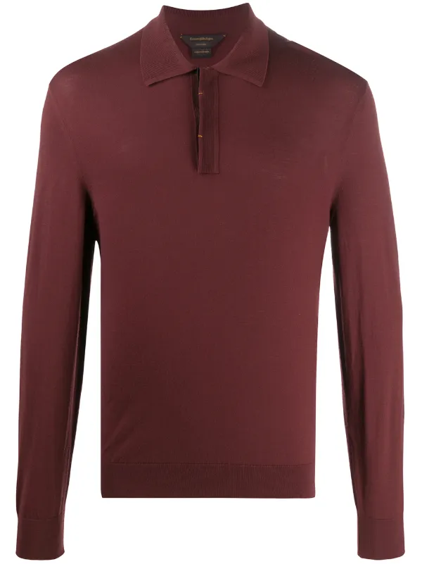 zegna long sleeve polo