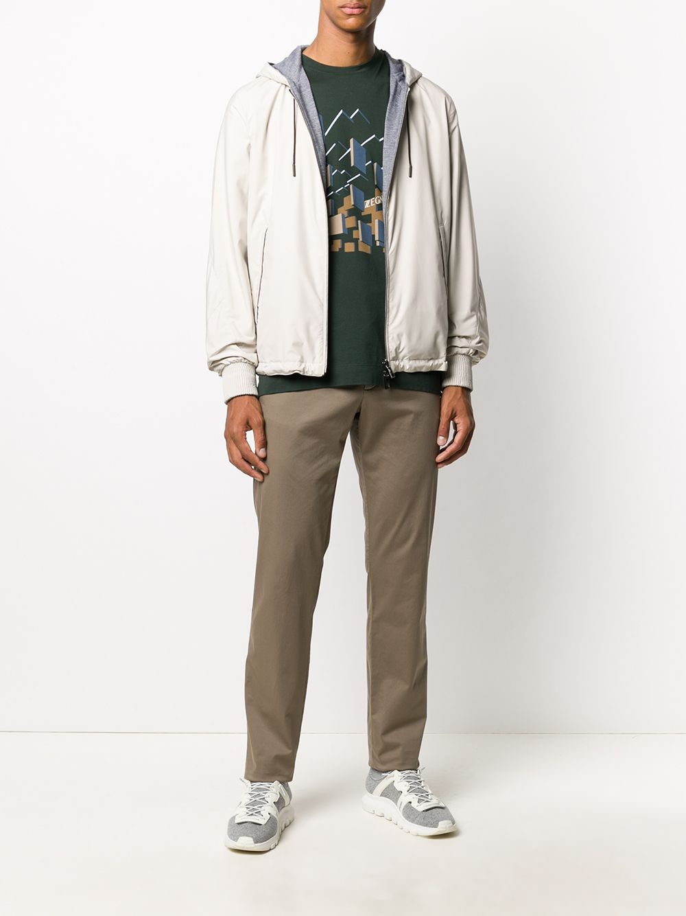 Zegna Reversible Logo Hooded Jacket - Farfetch