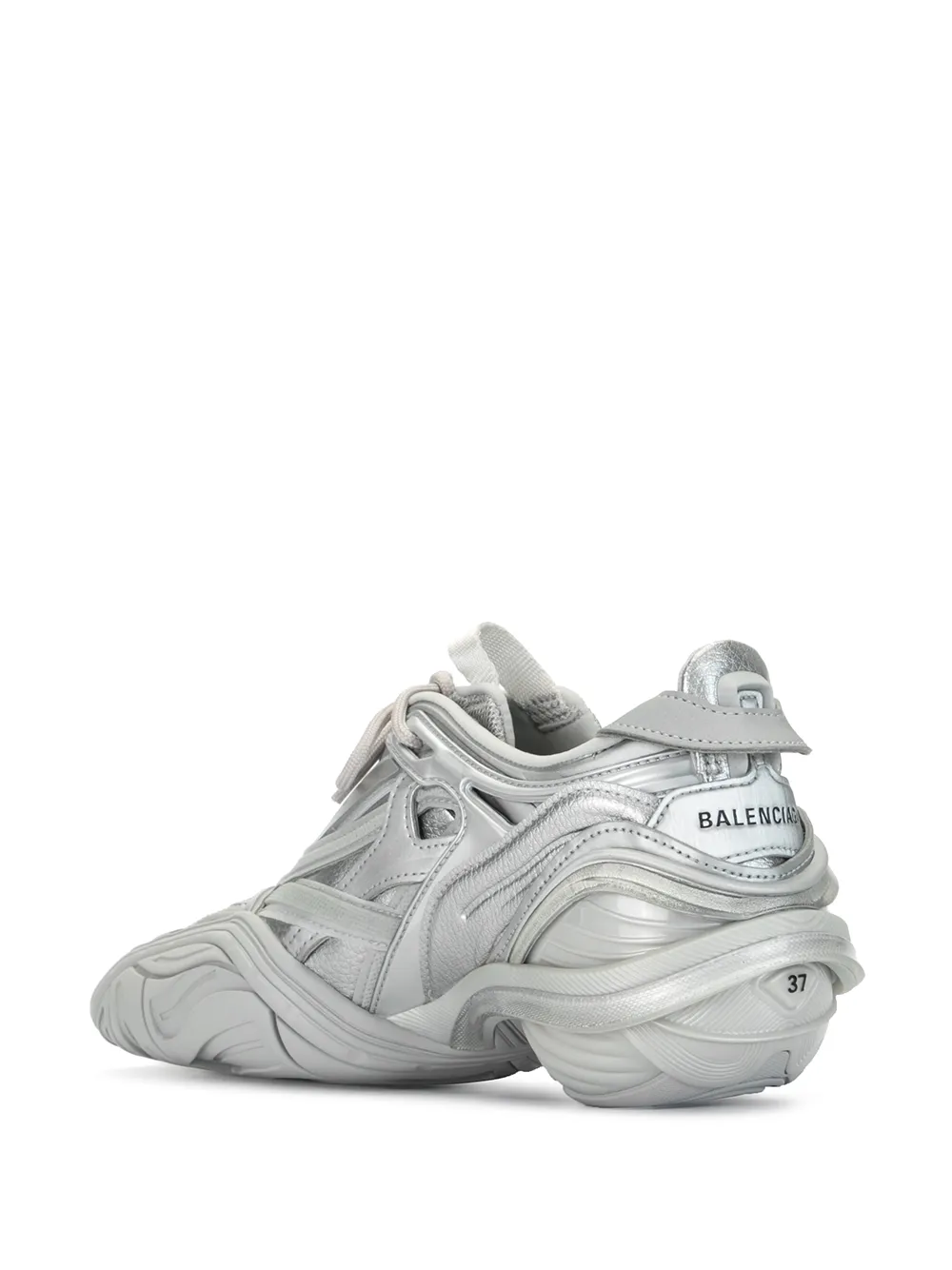 Balenciaga metallic low-top sneakers Silver