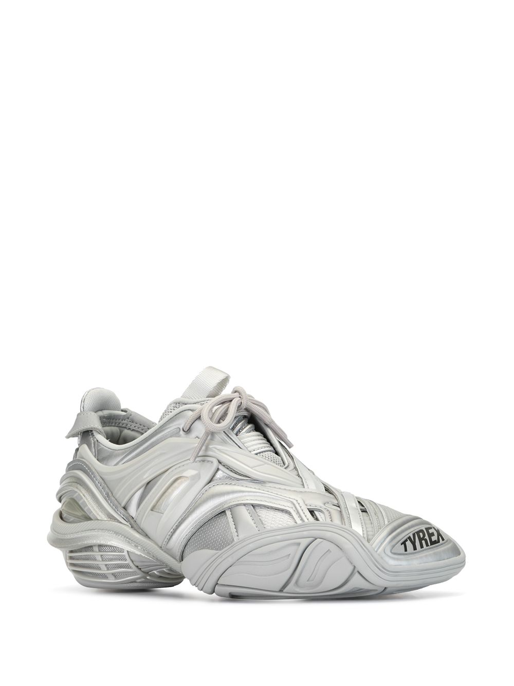 Balenciaga metallic low-top sneakers - Silver