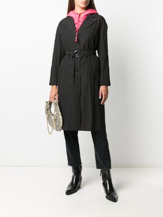 single-breasted trench coat展示图