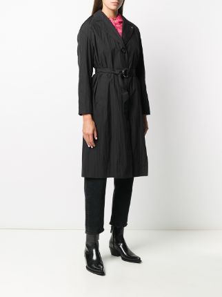 single-breasted trench coat展示图