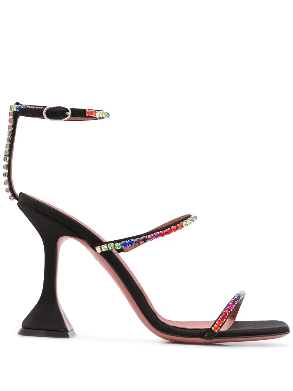 Amina Muaddi Gilda crystal-embellished sandals Black