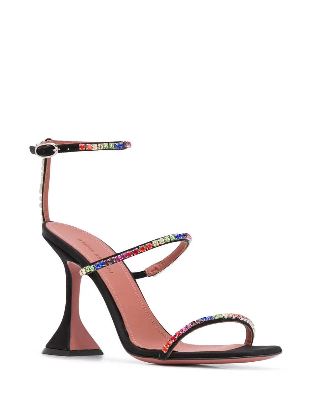 Amina Muaddi Gilda crystal-embellished sandals Black