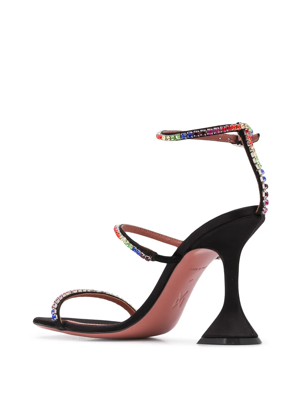 Amina Muaddi Gilda crystal-embellished sandals Black